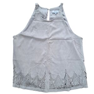 Parker Leather Suede Sleeveless Top S